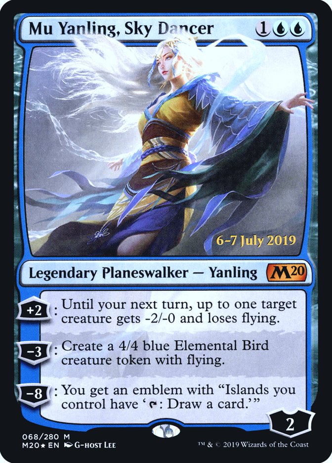 Mu Yanling, Sky Dancer  [Core Set 2020 Prerelease Promos] | Eastridge Sports Cards & Games