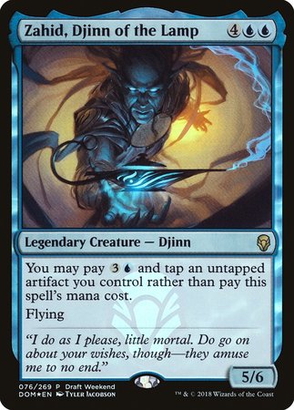 Zahid, Djinn of the Lamp (Draft Weekend) [Dominaria Promos] | Eastridge Sports Cards & Games