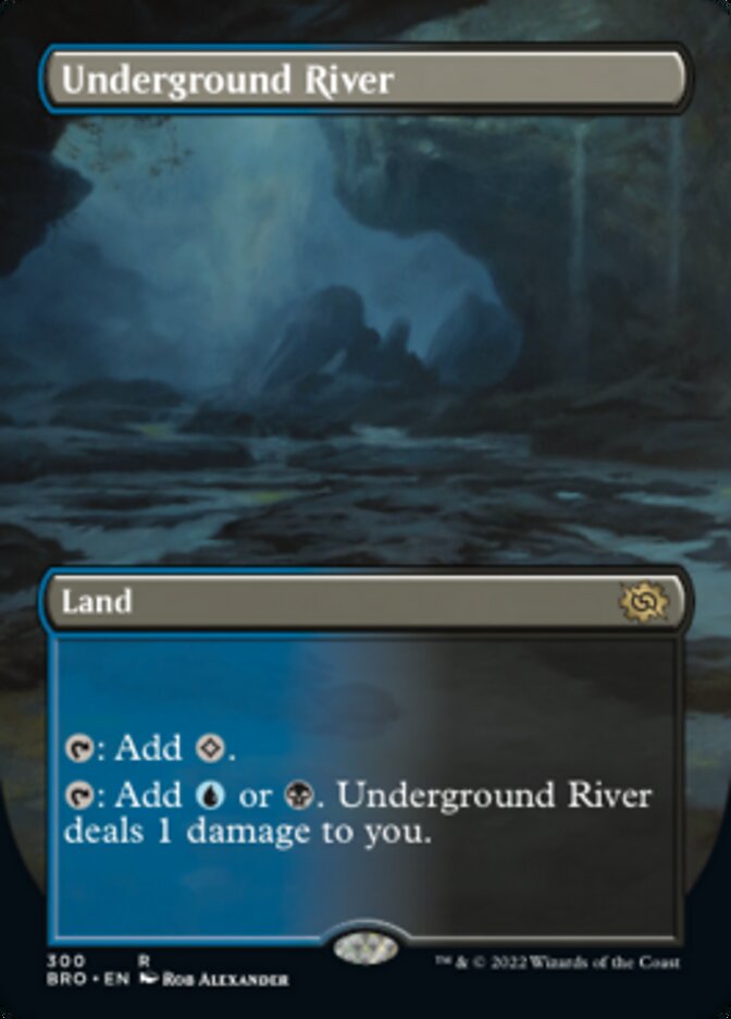 Underground River (Borderless Alternate Art) [The Brothers' War] | Eastridge Sports Cards & Games