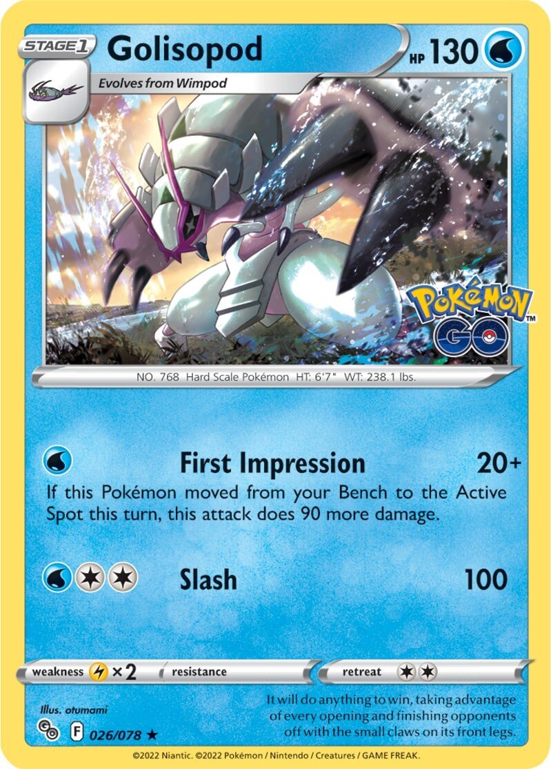 Golisopod (026/078) [Pokémon GO] | Eastridge Sports Cards & Games