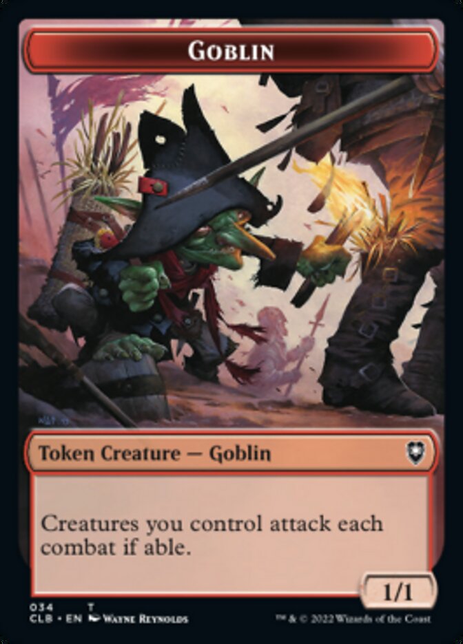 Pirate // Goblin Double-sided Token [Commander Legends: Battle for Baldur's Gate Tokens] | Eastridge Sports Cards & Games