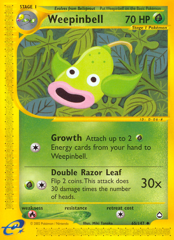 Weepinbell (65/147) [Aquapolis] | Eastridge Sports Cards & Games