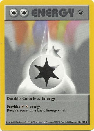 Double Colorless Energy (96/102) (Shadowless) [Base Set 1st Edition] | Eastridge Sports Cards & Games
