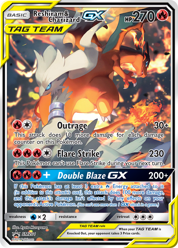 Reshiram & Charizard GX (SM201) [Sun & Moon: Black Star Promos] | Eastridge Sports Cards & Games