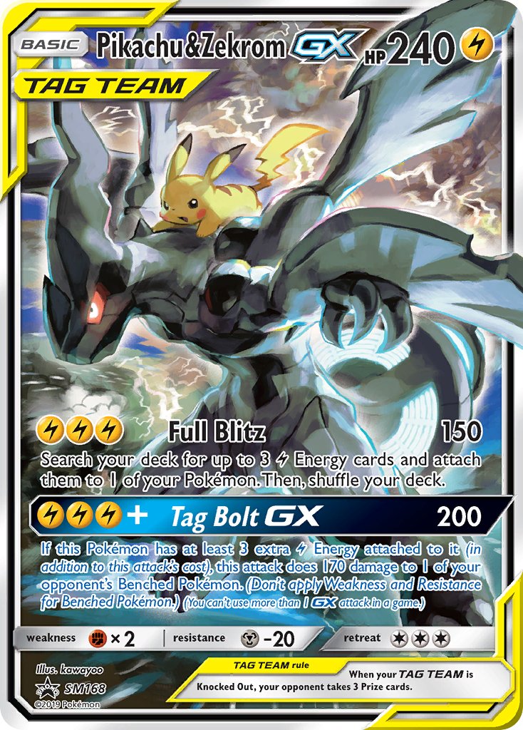 Pikachu & Zekrom GX (SM168) [Sun & Moon: Black Star Promos] | Eastridge Sports Cards & Games