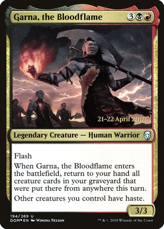 Garna, the Bloodflame [Dominaria Promos] | Eastridge Sports Cards & Games