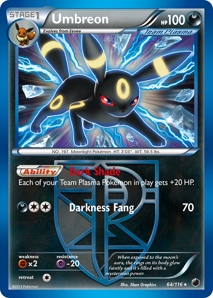 Umbreon (64/116) [Black & White: Plasma Freeze] | Eastridge Sports Cards & Games