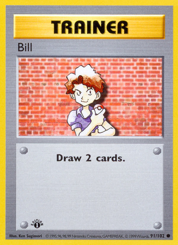 Bill (91/102) (Shadowless) [Base Set 1st Edition] | Eastridge Sports Cards & Games