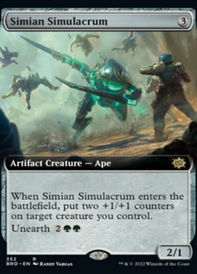 Simian Simulacrum (Extended Art) [The Brothers' War] | Eastridge Sports Cards & Games