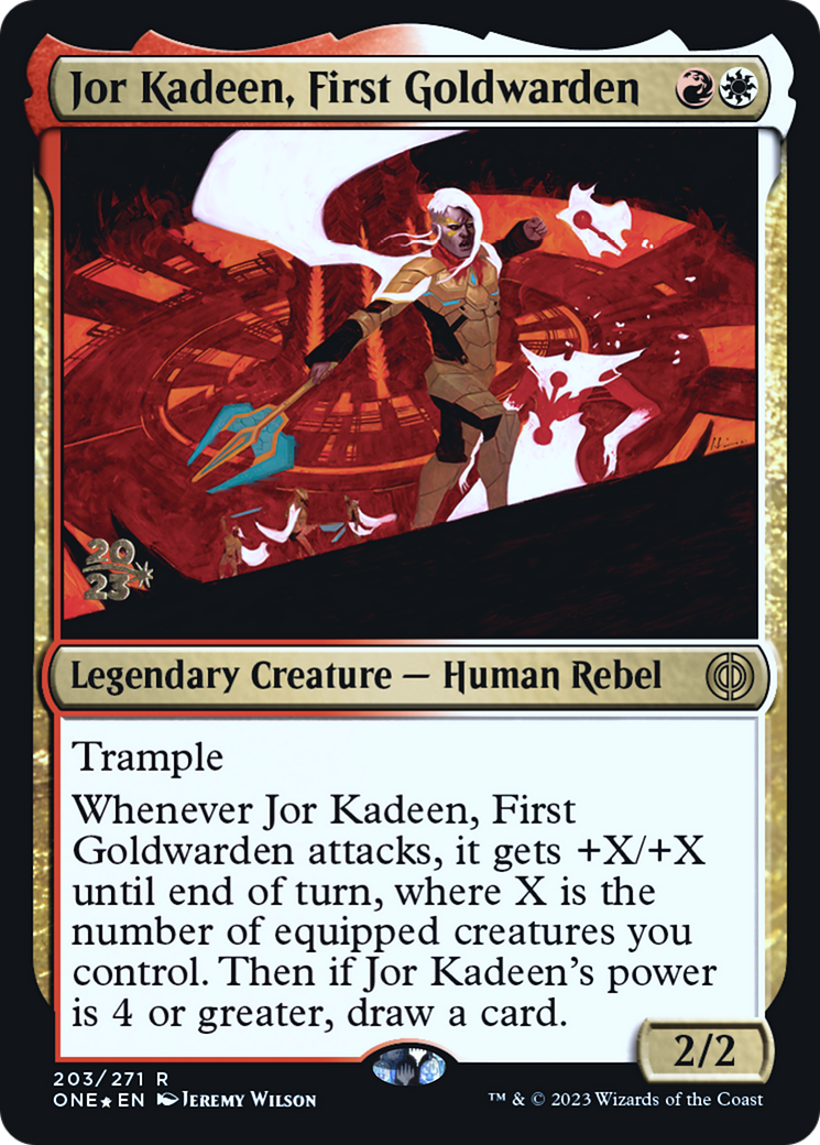 Jor Kadeen, First Goldwarden [Phyrexia: All Will Be One Prerelease Promos] | Eastridge Sports Cards & Games