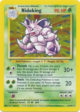 Nidoking (11/102) [Base Set Unlimited] | Eastridge Sports Cards & Games