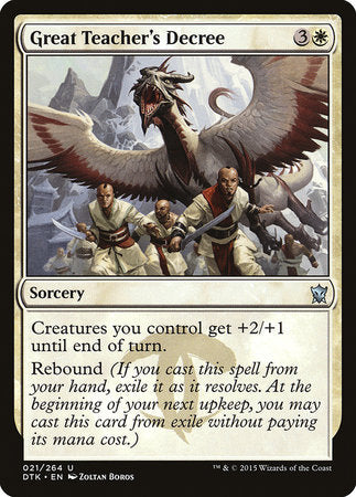 Great Teacher's Decree [Dragons of Tarkir] | Eastridge Sports Cards & Games