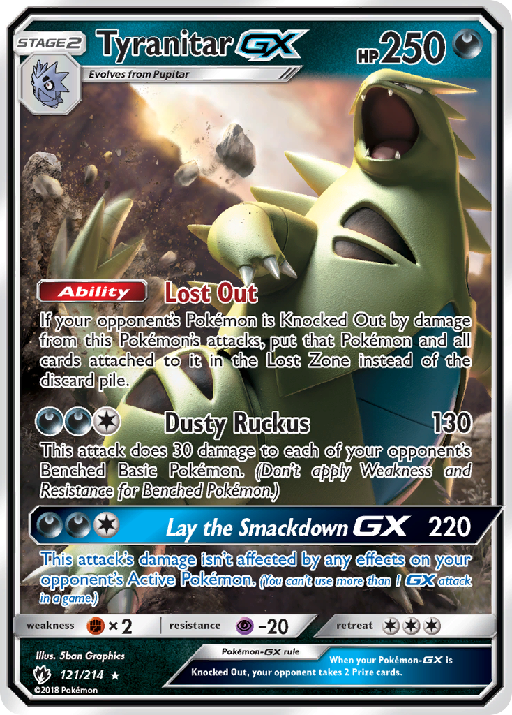 Tyranitar GX (121/214) [Sun & Moon: Lost Thunder] | Eastridge Sports Cards & Games