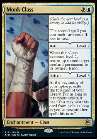 Monk Class (Promo Pack) [Dungeons & Dragons: Adventures in the Forgotten Realms Promos] | Eastridge Sports Cards & Games