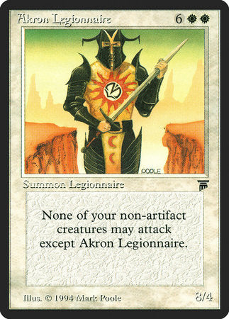 Akron Legionnaire [Legends] | Eastridge Sports Cards & Games