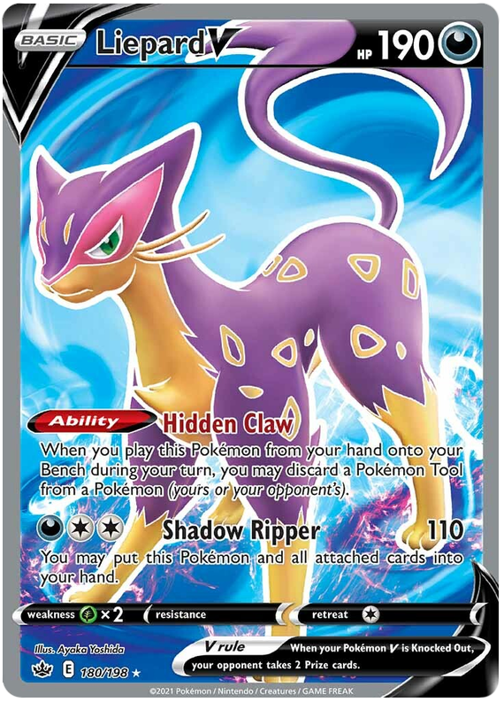 Liepard V (180/198) [Sword & Shield: Chilling Reign] | Eastridge Sports Cards & Games