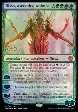 Nissa, Ascended Animist [Phyrexia: All Will Be One Prerelease Promos] | Eastridge Sports Cards & Games