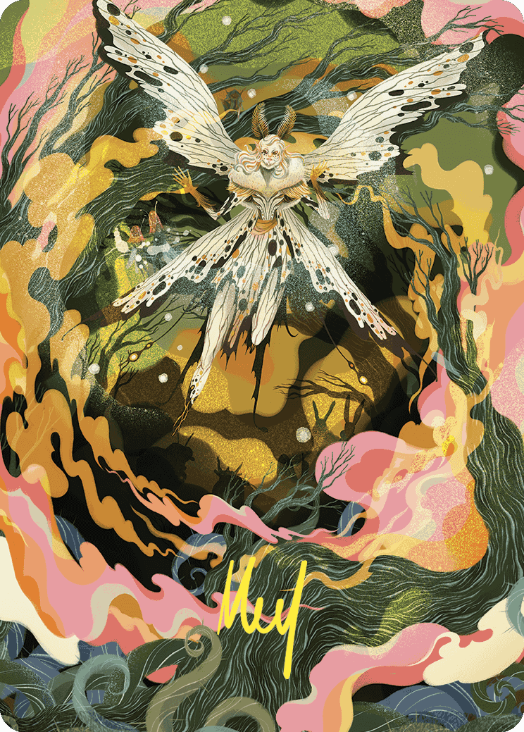 Greater Auramancy Art Card (Gold-Stamped Signature) [Wilds of Eldraine Art Series] | Eastridge Sports Cards & Games