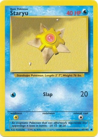 Staryu (65/102) [Base Set Unlimited] | Eastridge Sports Cards & Games