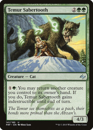 Temur Sabertooth [Fate Reforged] | Eastridge Sports Cards & Games