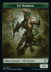 Elf Warrior // Wurm Double-sided Token [Streets of New Capenna Commander Tokens] | Eastridge Sports Cards & Games