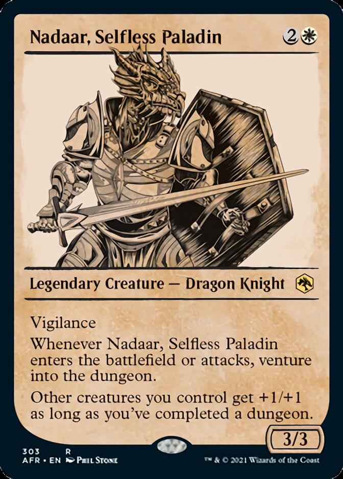 Nadaar, Selfless Paladin (Showcase) [Dungeons & Dragons: Adventures in the Forgotten Realms] | Eastridge Sports Cards & Games