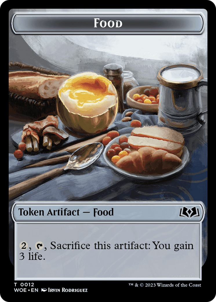Mouse // Food (0012) Double-Sided Token [Wilds of Eldraine Tokens] | Eastridge Sports Cards & Games