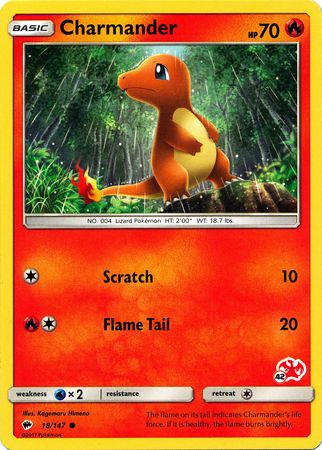 Charmander (18/147) (Charizard Stamp #42) [Battle Academy 2020] | Eastridge Sports Cards & Games