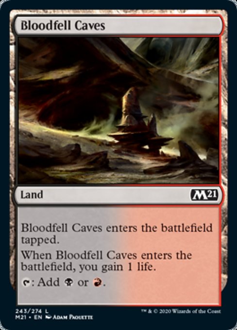 Bloodfell Caves [Core Set 2021] | Eastridge Sports Cards & Games