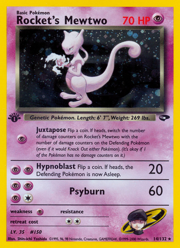 Rocket's Mewtwo (14/132) [Gym Challenge 1st Edition] | Eastridge Sports Cards & Games