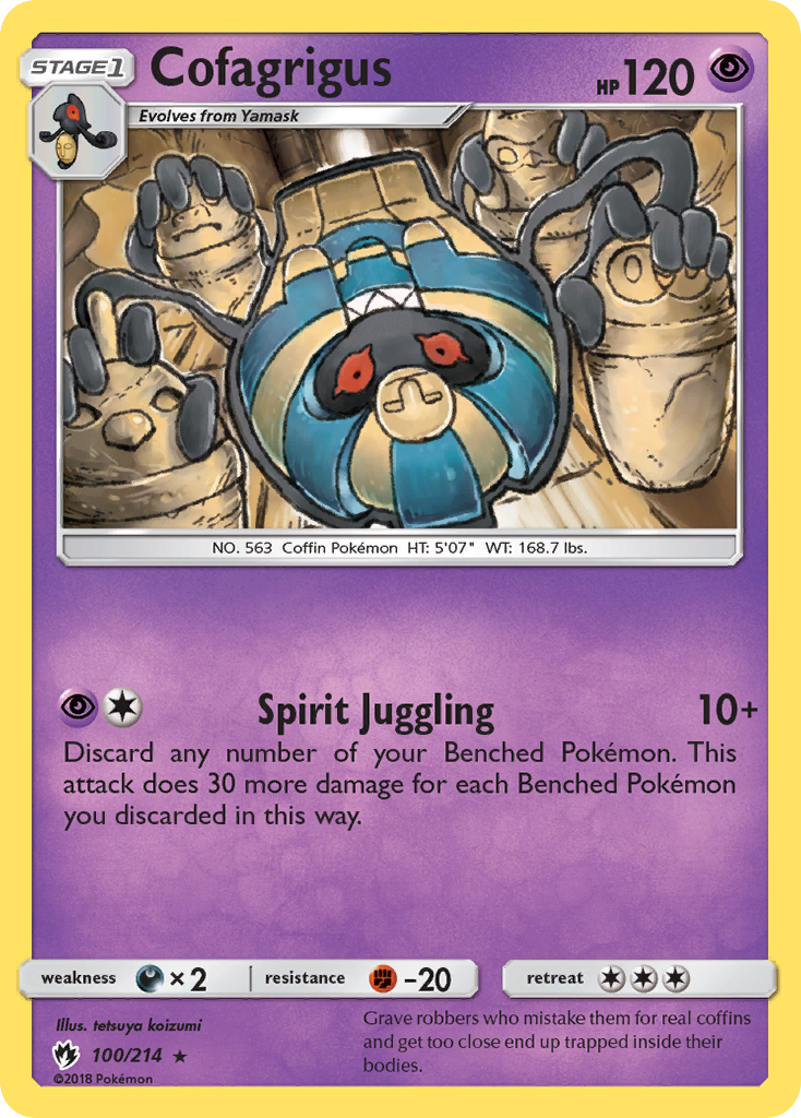 Cofagrigus (100/214) [Sun & Moon: Lost Thunder] | Eastridge Sports Cards & Games