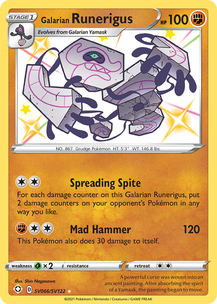 Galarian Runerigus (SV066/SV122) [Sword & Shield: Shining Fates] | Eastridge Sports Cards & Games