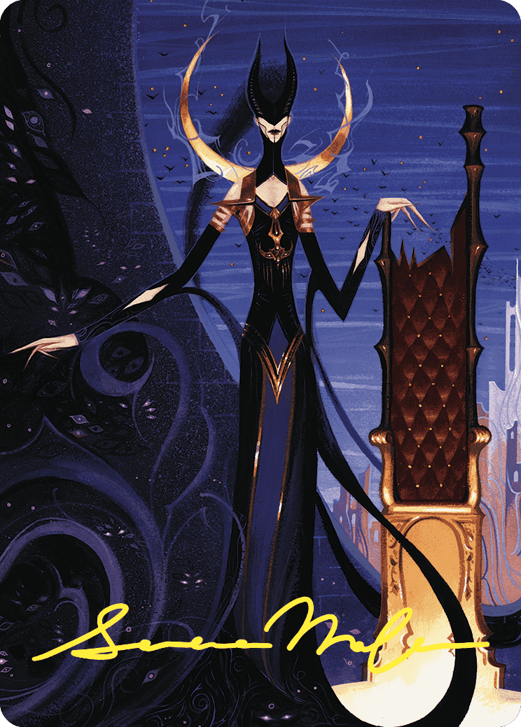 Ashiok, Wicked Manipulator Art Card (57/81) (Gold-Stamped Signature) [Wilds of Eldraine Art Series] | Eastridge Sports Cards & Games