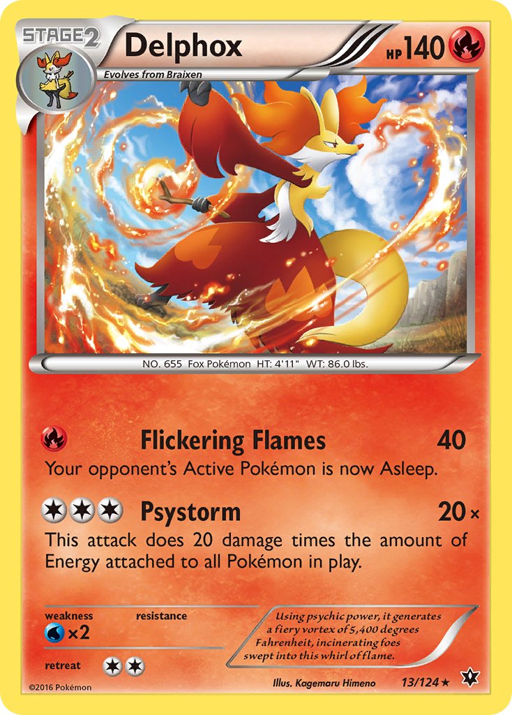 Delphox (13/124) (Theme Deck Exclusive) [XY: Fates Collide] | Eastridge Sports Cards & Games