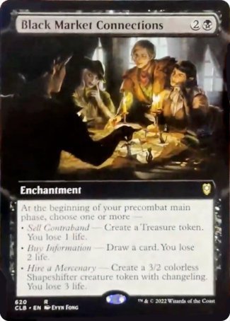 Black Market Connections (Extended Art) [Commander Legends: Battle for Baldur's Gate] | Eastridge Sports Cards & Games