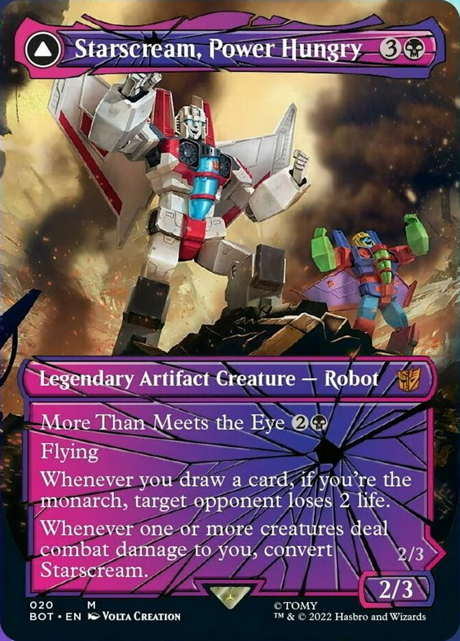 Starscream, Power Hungry // Starscream, Seeker Leader (Shattered Glass) [Universes Beyond: Transformers] | Eastridge Sports Cards & Games