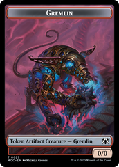 Treasure // Gremlin Double-Sided Token [March of the Machine Commander Tokens] | Eastridge Sports Cards & Games