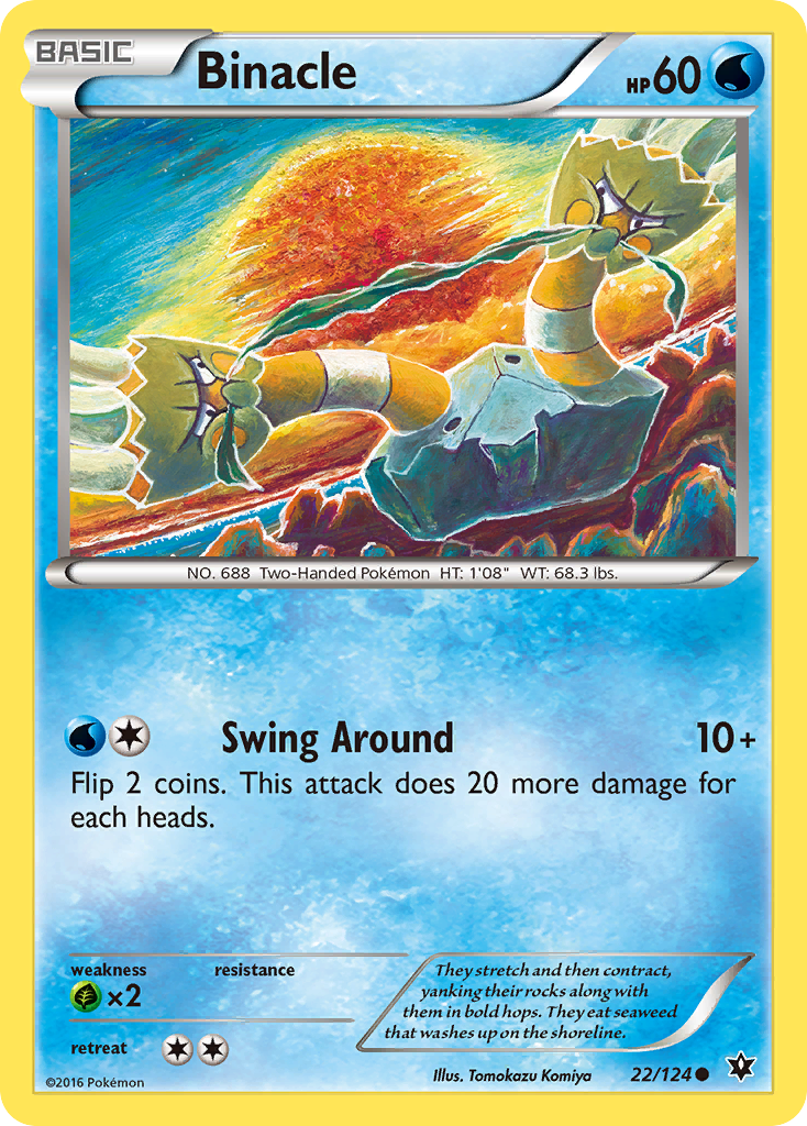 Binacle (22/124) [XY: Fates Collide] | Eastridge Sports Cards & Games