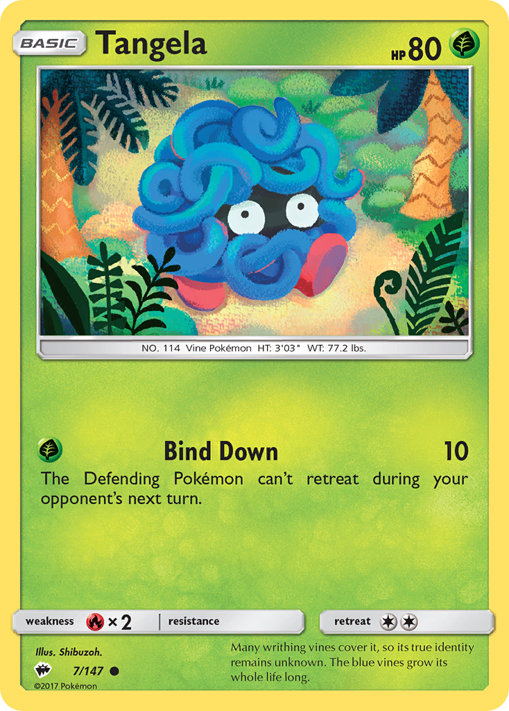 Tangela (7/147) [Sun & Moon: Burning Shadows] | Eastridge Sports Cards & Games