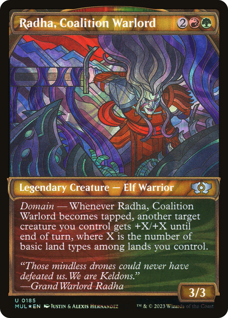 Radha, Coalition Warlord (Halo Foil) [Multiverse Legends] | Eastridge Sports Cards & Games