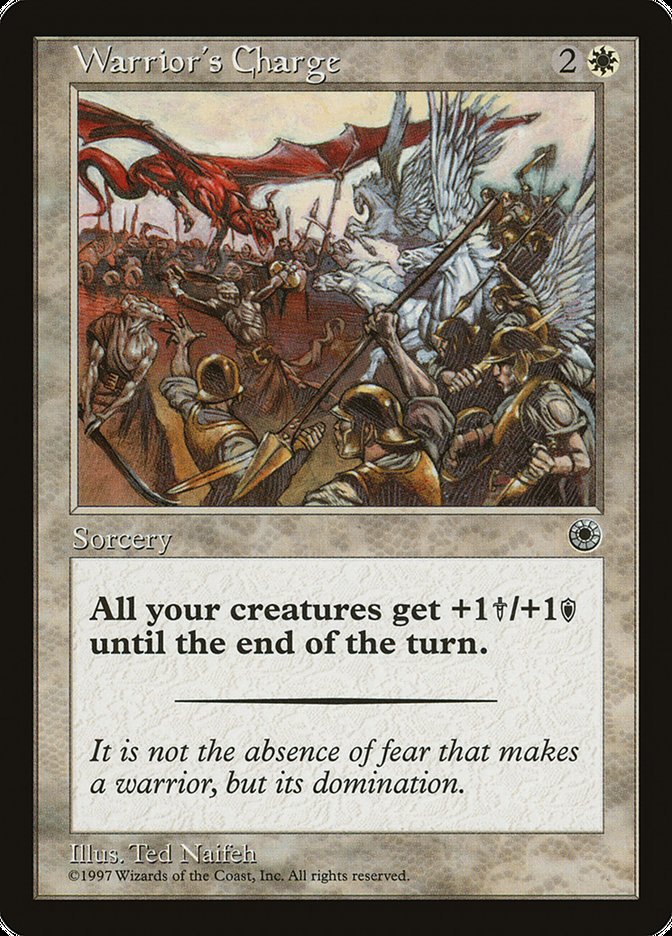 Warrior's Charge (With Flavor Text) [Portal] | Eastridge Sports Cards & Games