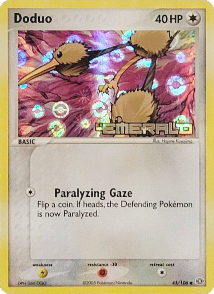 Doduo (45/106) (Stamped) [EX: Emerald] | Eastridge Sports Cards & Games