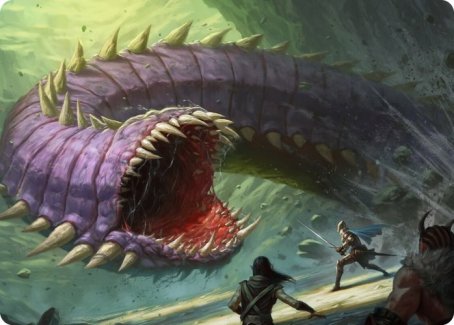 Purple Worm Art Card [Dungeons & Dragons: Adventures in the Forgotten Realms Art Series] | Eastridge Sports Cards & Games