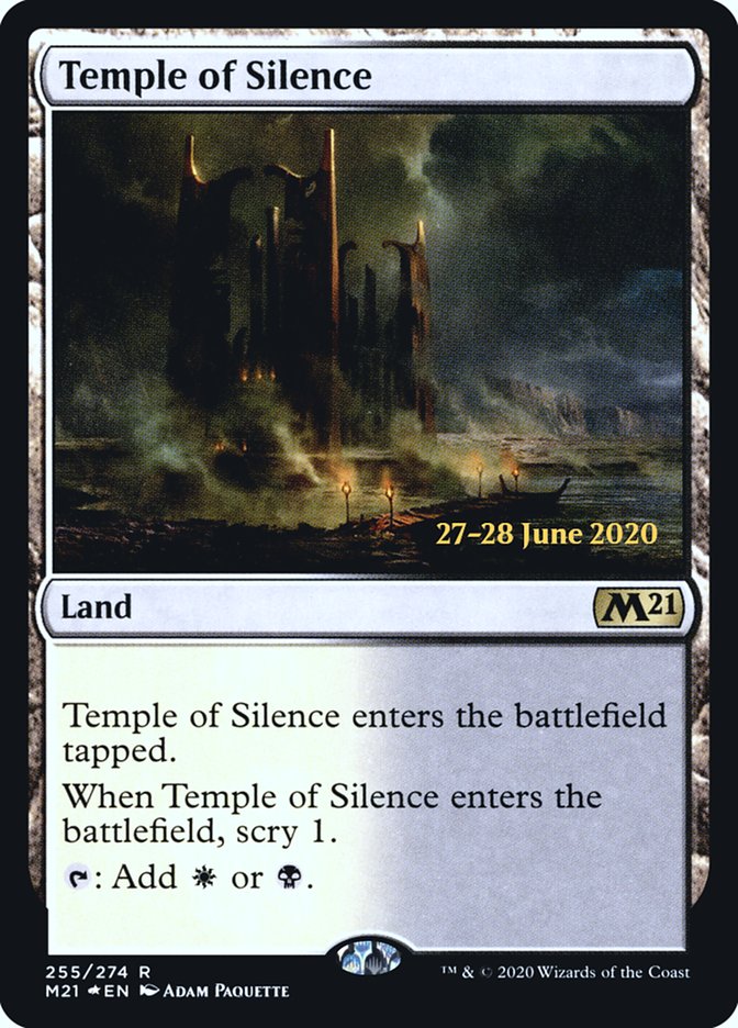 Temple of Silence  [Core Set 2021 Prerelease Promos] | Eastridge Sports Cards & Games