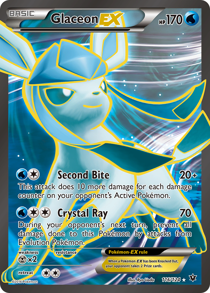 Glaceon EX (116/124) [XY: Fates Collide] | Eastridge Sports Cards & Games