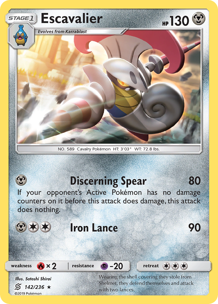 Escavalier (142/236) [Sun & Moon: Unified Minds] | Eastridge Sports Cards & Games