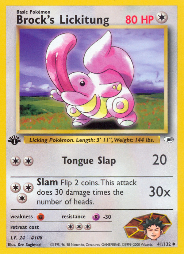 Brock's Lickitung (41/132) [Gym Heroes 1st Edition] | Eastridge Sports Cards & Games