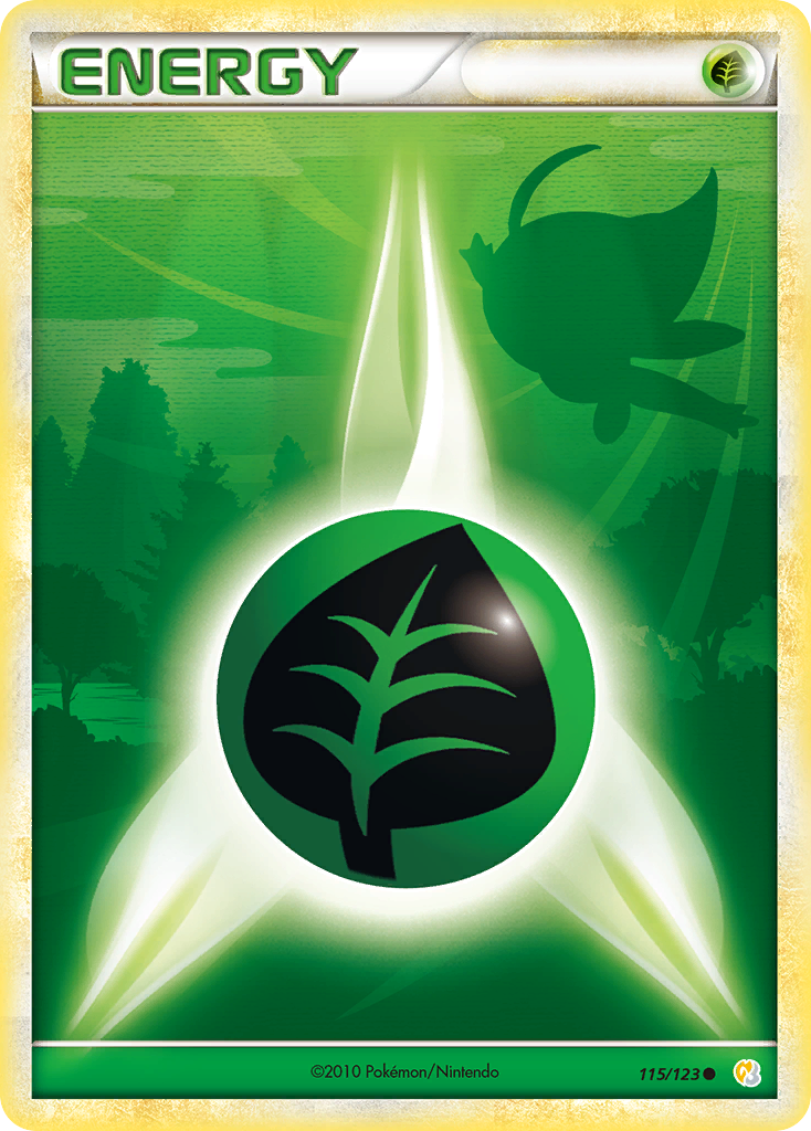 Grass Energy (115/123) [HeartGold & SoulSilver: Base Set] | Eastridge Sports Cards & Games