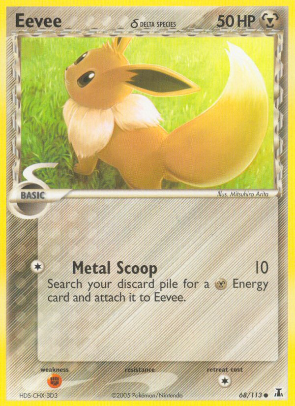 Eevee (68/113) (Delta Species) [EX: Delta Species] | Eastridge Sports Cards & Games