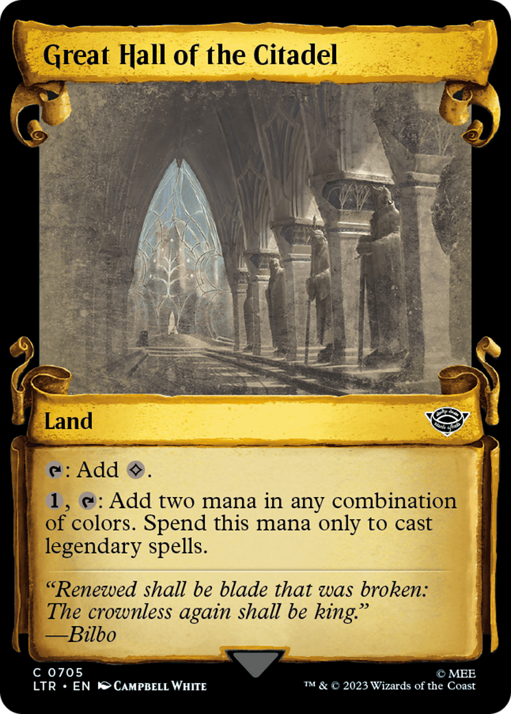 Great Hall of the Citadel [The Lord of the Rings: Tales of Middle-Earth Showcase Scrolls] | Eastridge Sports Cards & Games